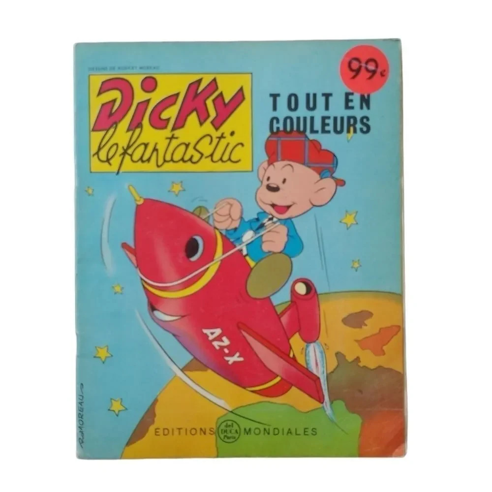 Vintage "Dicky le fantastic" #6 French Comic  Book
